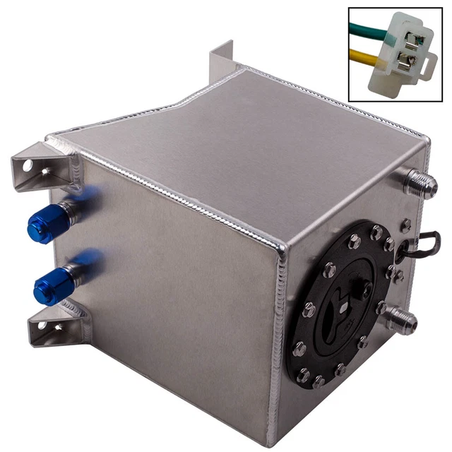 Universal Lightweight Aluminum 2.5 Gallon Fuel Cell Tank With Sending Unit 9.5L