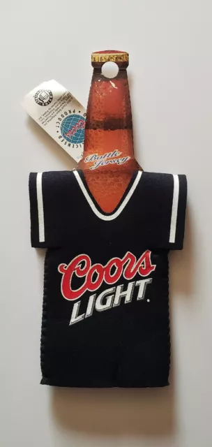 Coors Light Beer Bottle Jersey Koozie Neoprene Drink Holder New