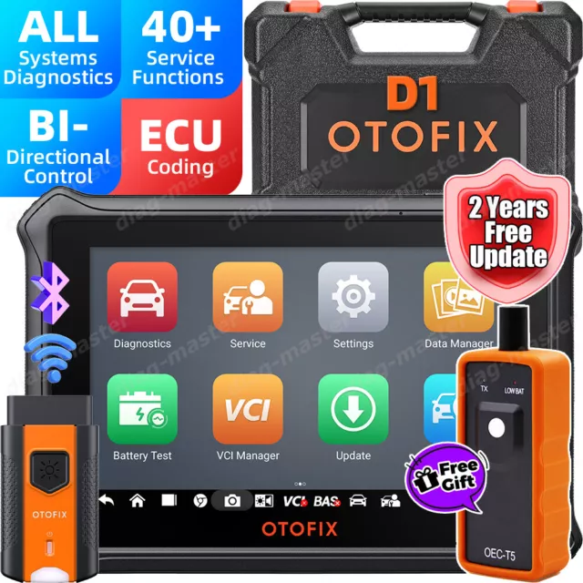 2023 OTOFIX D1 Auto OBD2 Diagnostic Scanner Bidirectional Scan Tool Key Coding