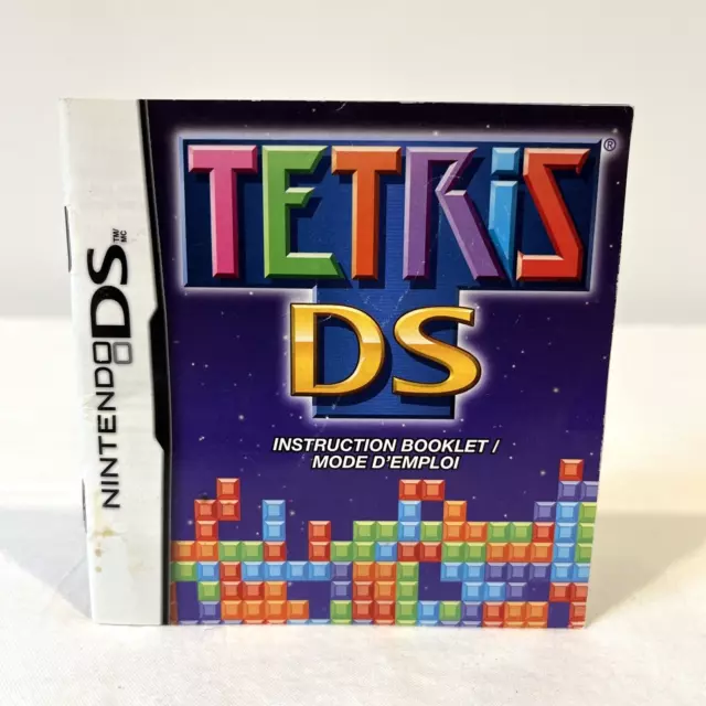 Tetris Ds Nintendo Ds Instruction Booklet Manual Only No Game 2006 Original