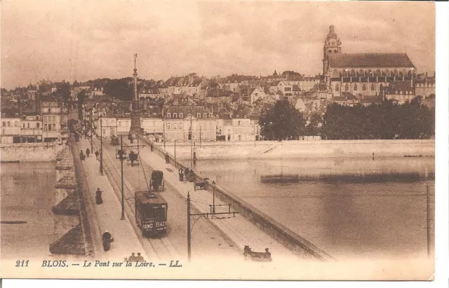 CPA 41 BLOIS Le Pont sur la Loire