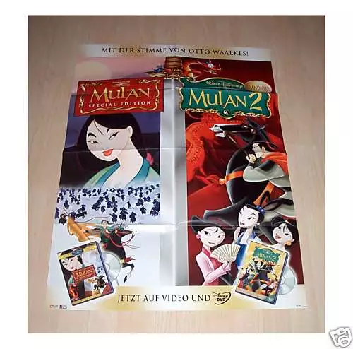 Filmposter A1 Neu Filmplakat Walt Disney Mulan 1 + 2