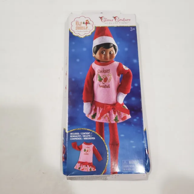 The Elf on the Shelf Cookies for Breakfast Pajama Outfit Claus Couture Girl NEW 3