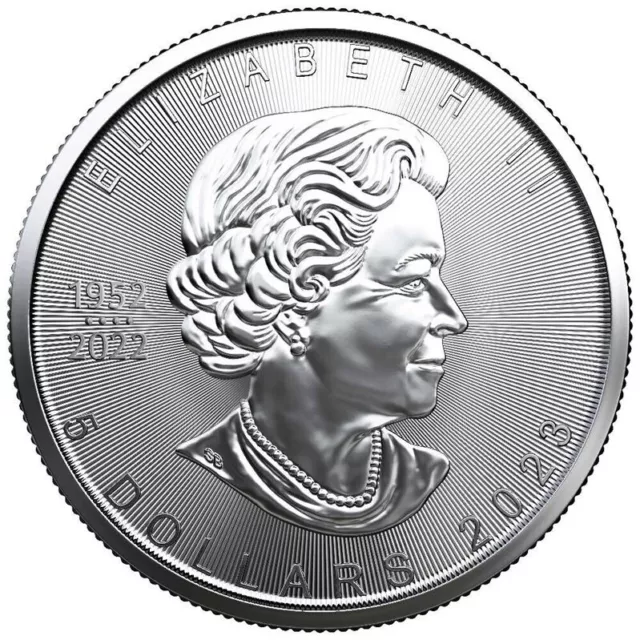 2023 .1 oz Canadian Silver Maple Leaf $5 Coin 9999 Fine Silver BU-US