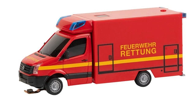 Faller 161434 H0 Car System VW Crafter Feuerwehr-Rettung (Herpa) # New IN Boxed