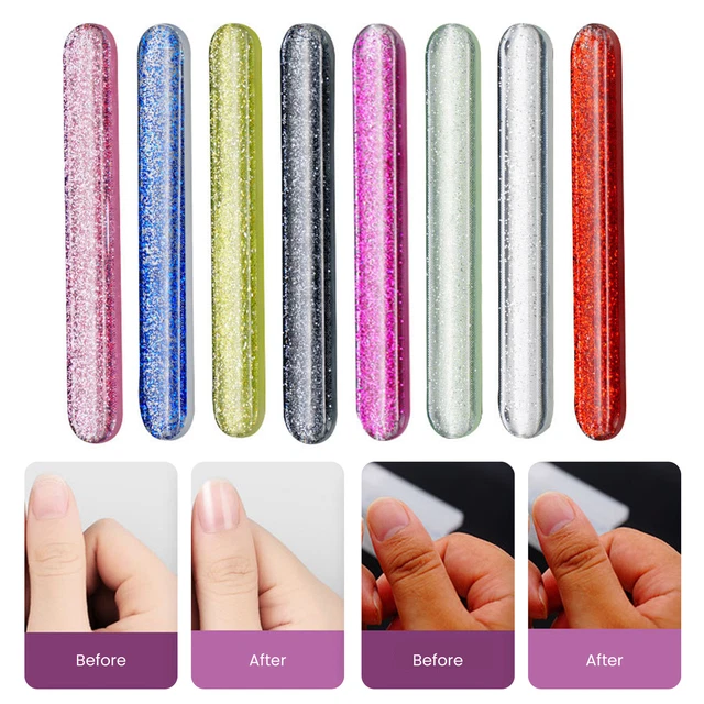 COLORFUL NAIL FILES Multicolor Professional Manicure Polish Buffer Set
