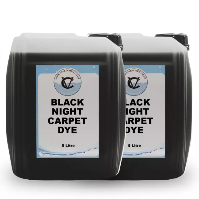 Black Night Carpet Dye Car Mats Stains Trade Valet Interior Renovation - 5L x 2