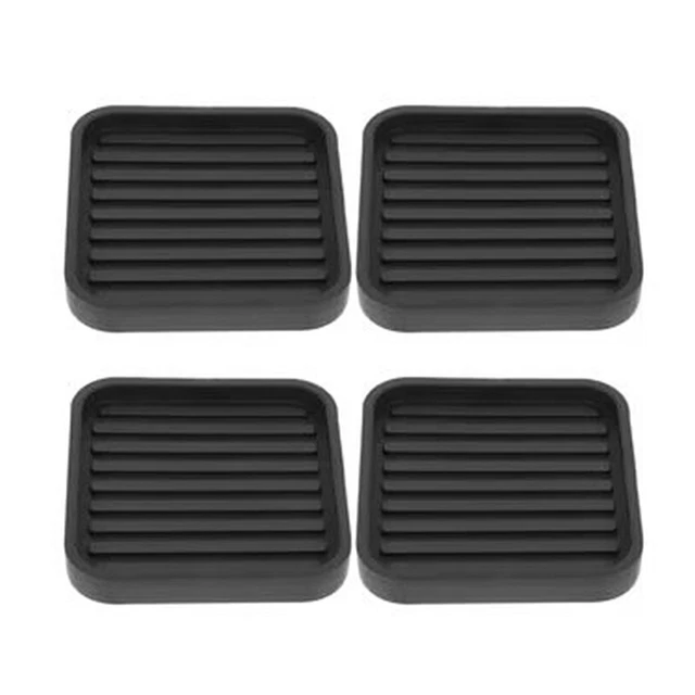 4 PièCes CarréEs en Caoutchouc Meubles Roulettes Tasses -Glissement Meubles9357
