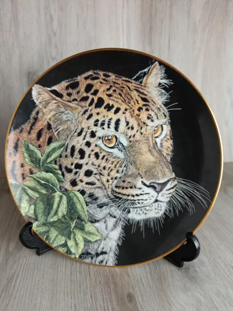 Franklin Mint - Royal Doulton Collector Plate - 'Lord of the Night' Leopard