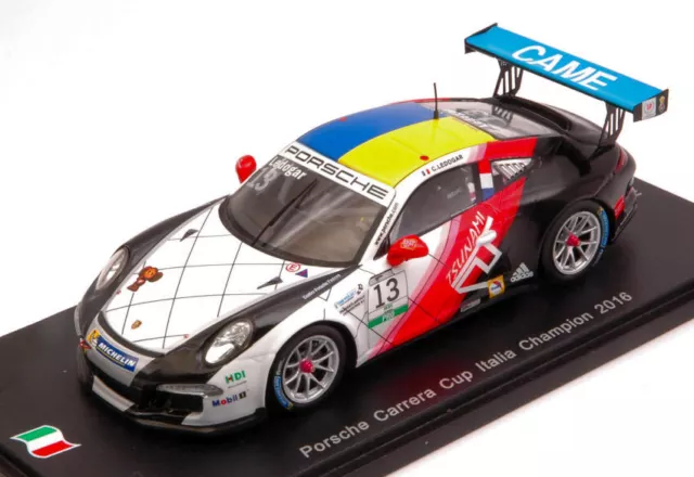 Miniature voiture auto 1 : 43 spark Model Porsche 991 GT3 R N.13 Pcc Italie Cham