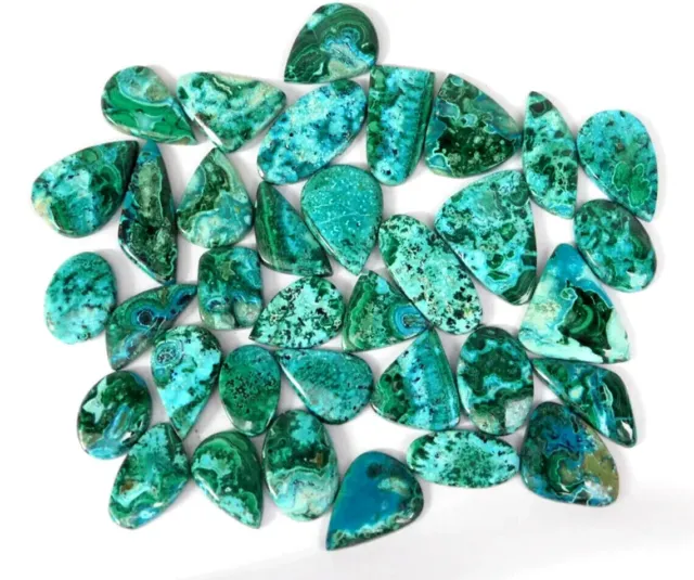 100% Natural Azurite Malachite Mix Shape Cabochon Loose Gemstone Wholesale Lot