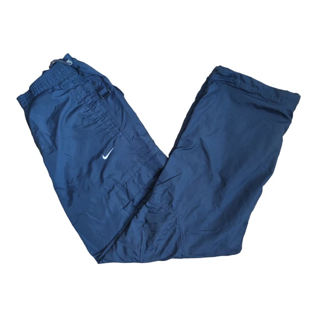PANTALONI NIKE AIR Vintage 90s Track Pants Trekking Tuta Nylon Blu