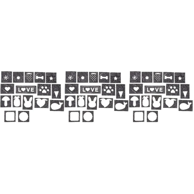 48 PCS Verschiedene Form Feltze Applique Form Felch -Schablone Multi -Form