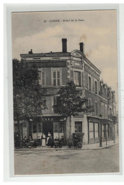 58 Cosnes #10559 Hotel De La Gare Nâ° 22 Cafe
