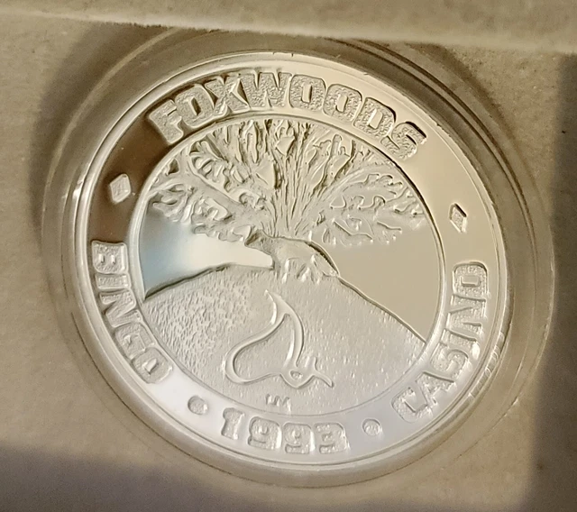 1993 Foxwoods Bingos Casino .999 Silver American Wildlife Series 2 Horses