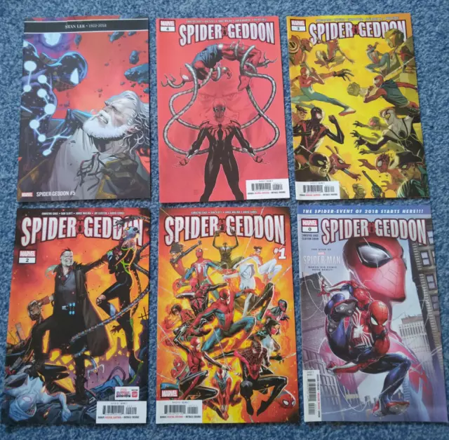 Marvel: Spider-Geddon 2018 #0 #1-5 Very Good Condition Full Run Christos Gage