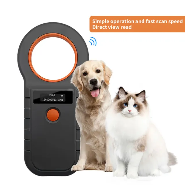 Pet Dog Cat Tag ID Reader Animal EMID ISO Chip Scanner Microchip Identification