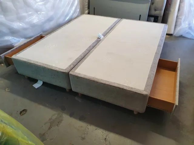 Staples Bespoke SUPERKING SIZE 180 x 200cm Platform Divan bed base  2 Drawer 3
