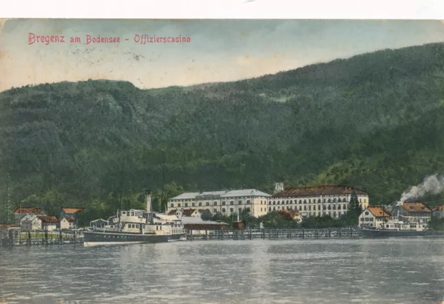 AK aus Bregenz am Bodensee, Offizierscasino, Vorarlberg   (E19)
