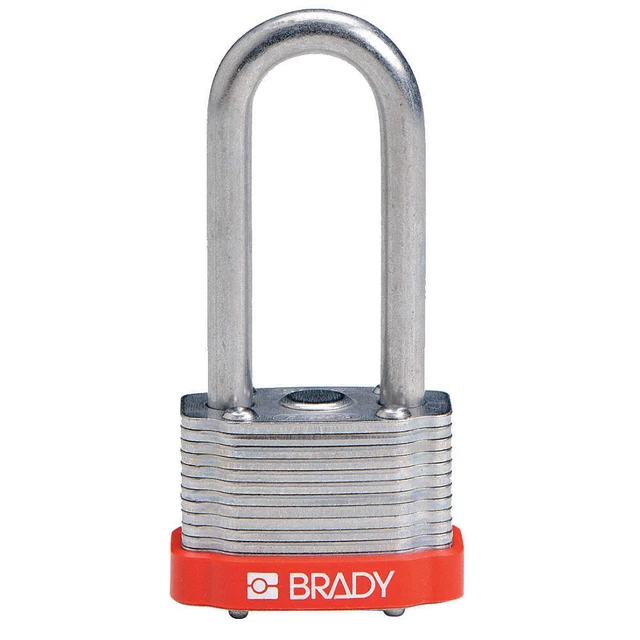 BRADY 118978 Keyed Padlock,Alike,1-5/16"W,PK6