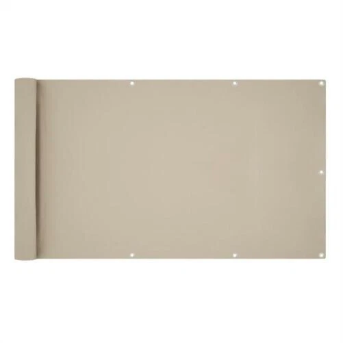 Brise-Vue Balcon 60x300cm QINGLV - Polyester 300D Opaque - Résistant UV/Eau - Œillets Métal