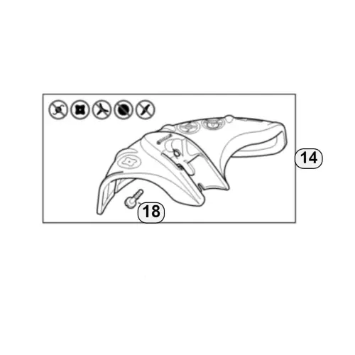 Stihl Parasassi Piccolo Protezione Decespugliatore Fs 55 56 70 Originale