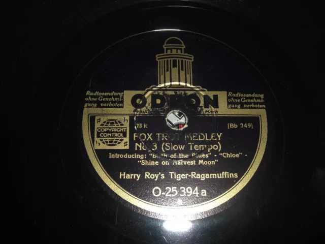 (S3751) Harry Roy's Tiger Ragamuffins - Foxtrot Medley No.3 - Musterplatte