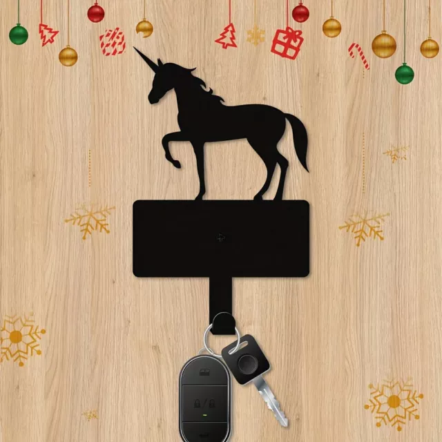 Metal Christmas Unicorn Hook, Key Belt Hanging Hook, Wall Decoration Hook