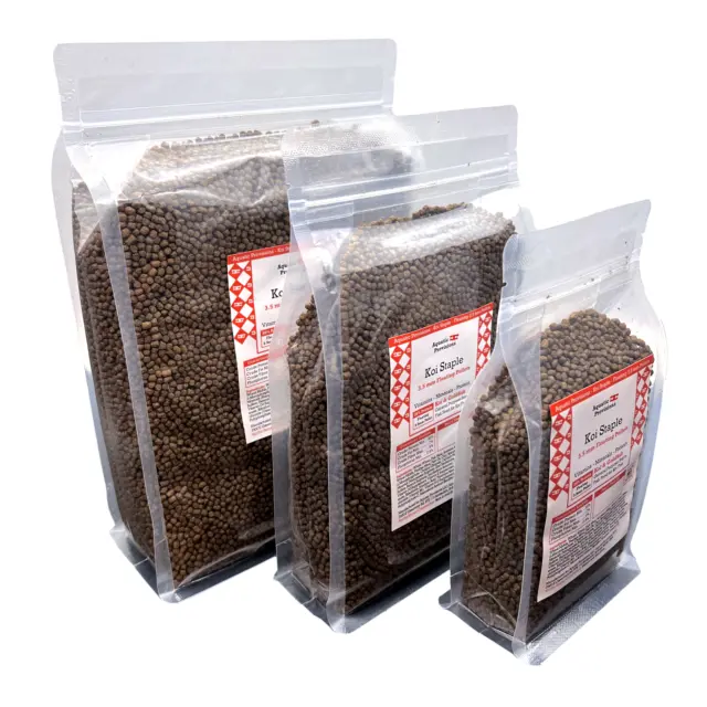 8oz - 10lbs 35% Protein, Floating 3.5mm Pellet, Koi Fish Food Staple for Ponds