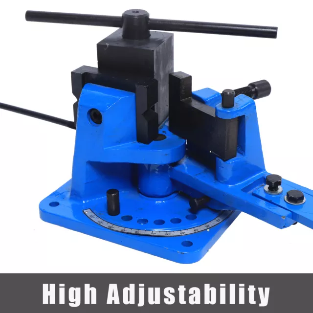UB-100A Universal Manual Metal Bar Bender Flat/Round/Square Steel Bending USA