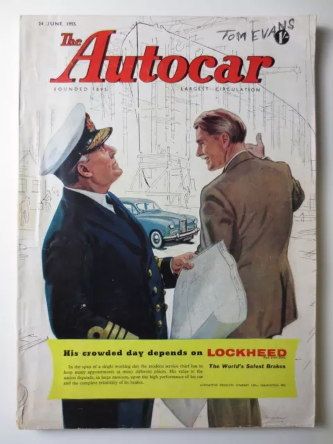 Vintage The Autocar Magazine June 24 1955 Peepshow in the Park & More (PG202)
