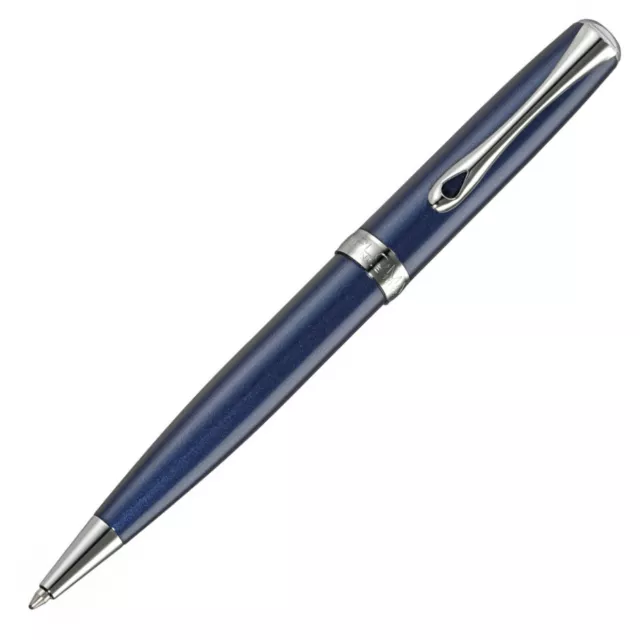 DIPLOMAT Excellence A2 Ballpoint Pen - Midnight Blue Chrome Trim - NEW