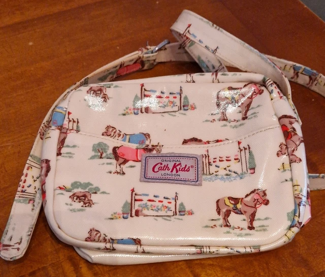 Borsa a tracolla piccola Cath bambini con cavalli crema all'interno buone condizioni lotto 1