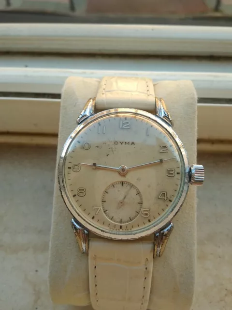 RELOJ CYMA VINTAGE suizo de cuerda manual 586k funcionando