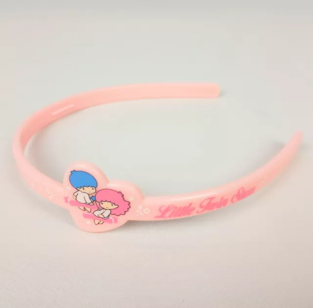Vintage Sanrio Little Twin Stars Headband little girl plastic 80s pink hair Vintage Sanrio Little Twin Stars Headband little girl plastic 80s pink hair