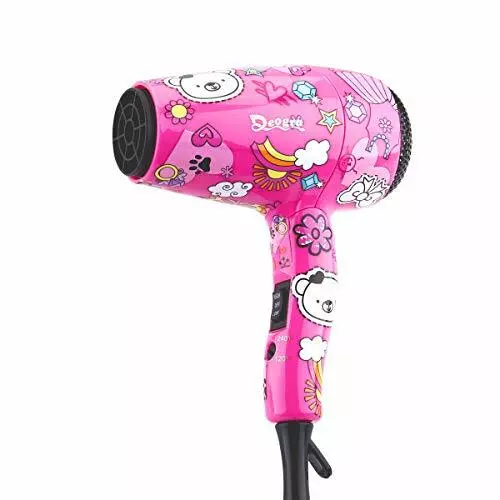 DEOGRA 1000W CHILDRENS Hair Dryer Pink Mini Hair Dryers for Kids with UK Plug 13.99 PicClick UK