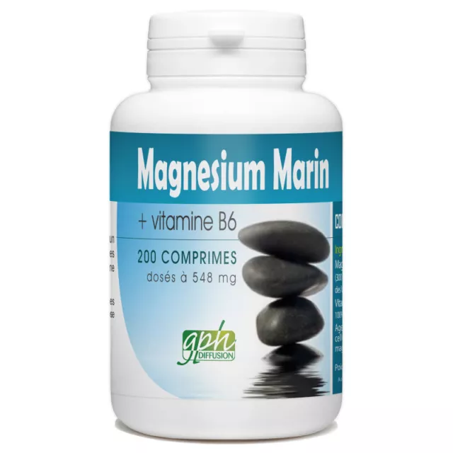 Magnésium Marin + Vitamine B6 - 200 comprimés