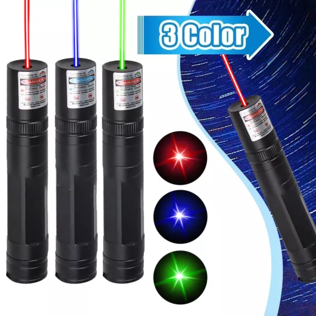 8000 METR Laserpointer Grün Rot Lila Laser Außen Reichweite 1mW Laserpointer