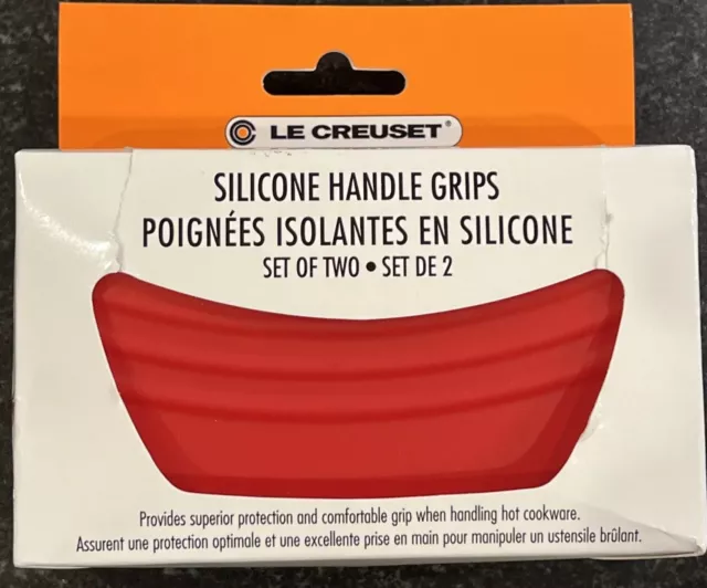 LE CREUSET Silicone Handle Grips Hot Dutch Oven & Braiser Cast Iron Pad Open Box