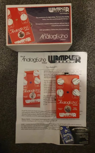 Wampler Faux Tape Echo Analog Delay Pedal