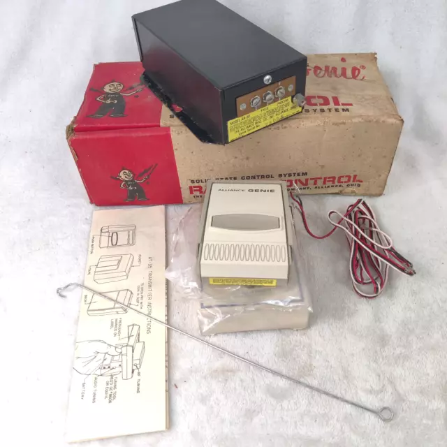 genie vintage solid state alliance garage door kit ar-30 at-35 as is