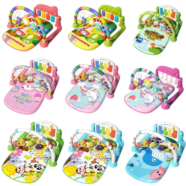 Light & Musical Baby Boy Girl Playmat Gym Activity Play Mat Fun Piano Toys Gift