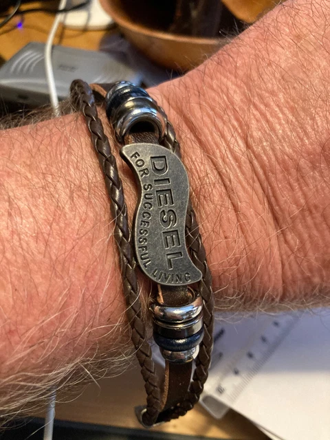Bracelet cuir online diesel