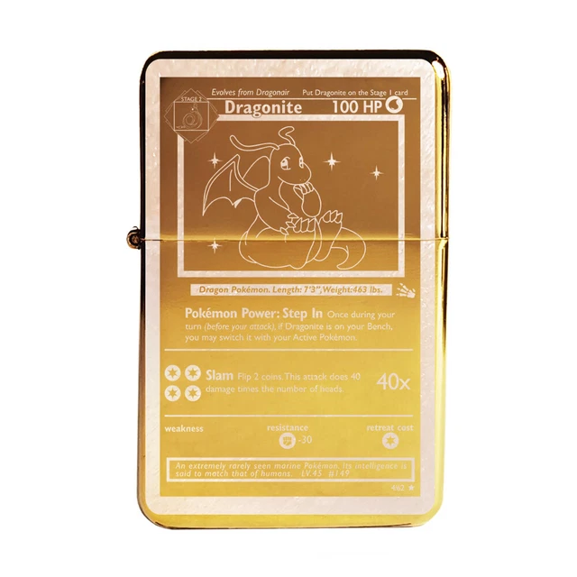 BRAND NEW -  DESIGNED BRUSHED STYLED CIGARETTE PETROL LIGHTER - Dragonite Evos