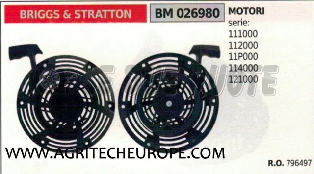 Gruppo Di Riavvolgimento Di Avviamento Sostitutivo Per Briggs Stratton 593959 86850550
