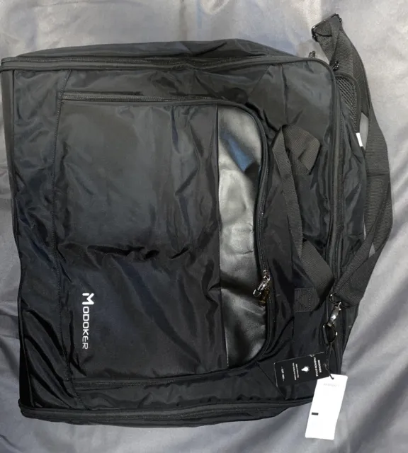 Modoker Suit Luggage Garment Bag with Shoulder Strap, Carry on Black