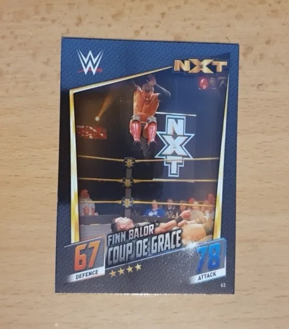 WWE Karte 63 FINN BALOR / 2015 Slam Attax Then & Now Forever Wrestling Foil Card