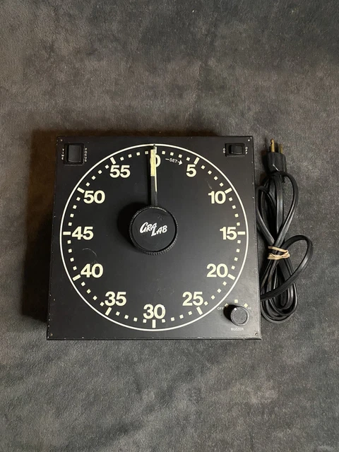 Temporizador de fotografía de cuarto oscuro vintage Gralab modelo 300 probado funcionando