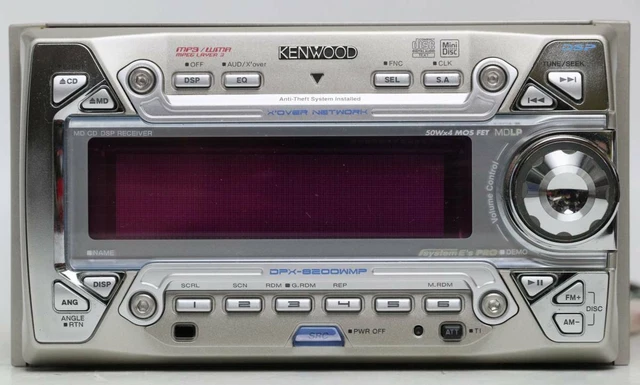 KENWOOD DPX-8200WMP Wma MP3 Mdlp compatibile Md CD deck Dsp Eq Aux