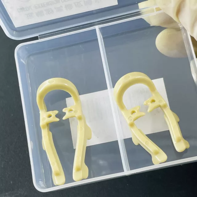 Dental Distal Extension Premolar Clamps Rubber Dam Sheets Clip Soft Resin Clamp
